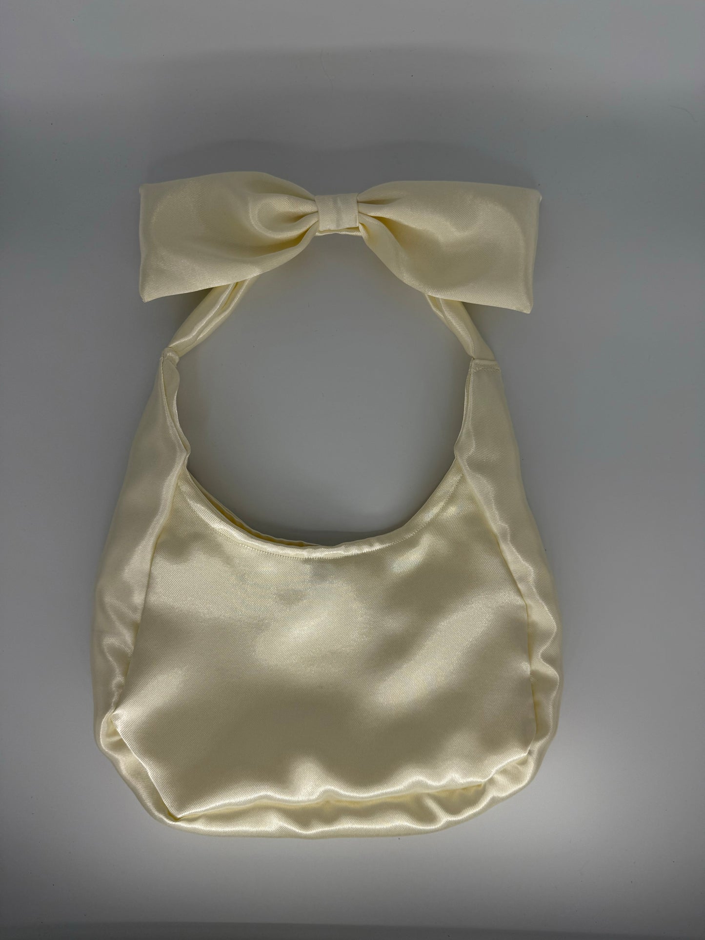 Lemon Satin Bow Bag