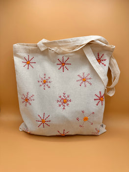 bloom tote bag (white)