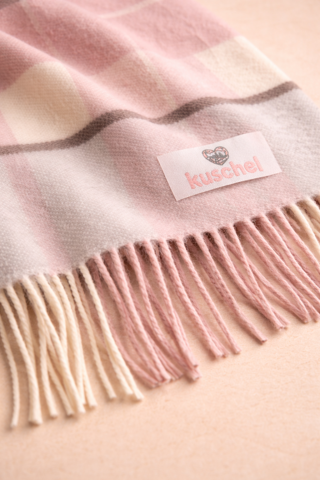 Pink Wool Scarf