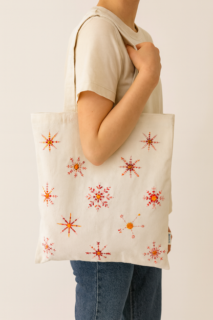 bloom tote bag (white)